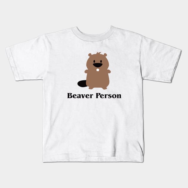 Beaver Lover Kids T-Shirt by amalya